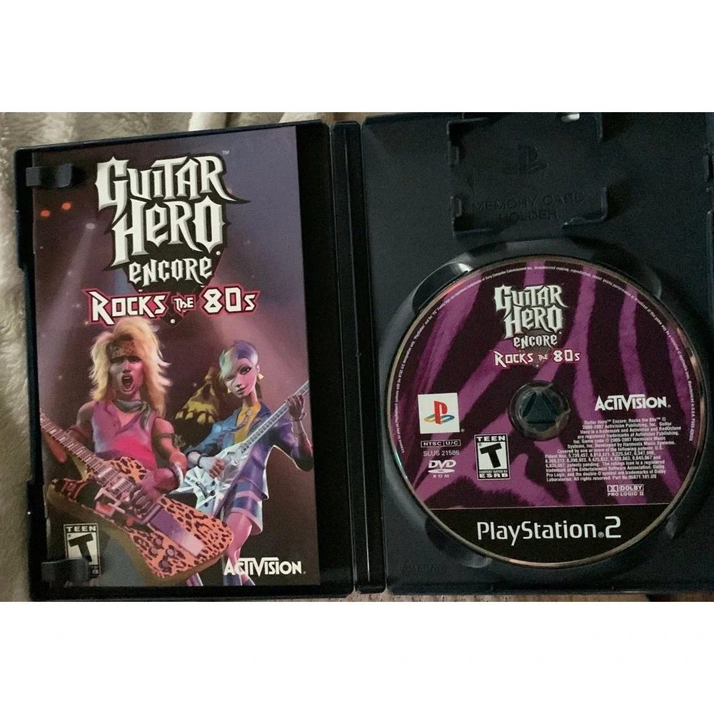Guitar Hero Encore Rocks‎ The 80's For Playstation 2